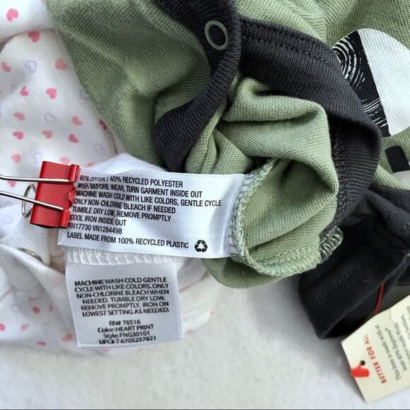 Cat & Jack and Faded Glory NWT 3 Assorted Pack for Girls NB - Picture 12 of 12